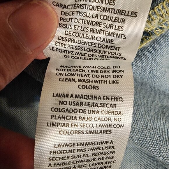 Reformation Sebastien Denim Midi Dress Broken Button NWT Size 10 - Picture 12 of 13